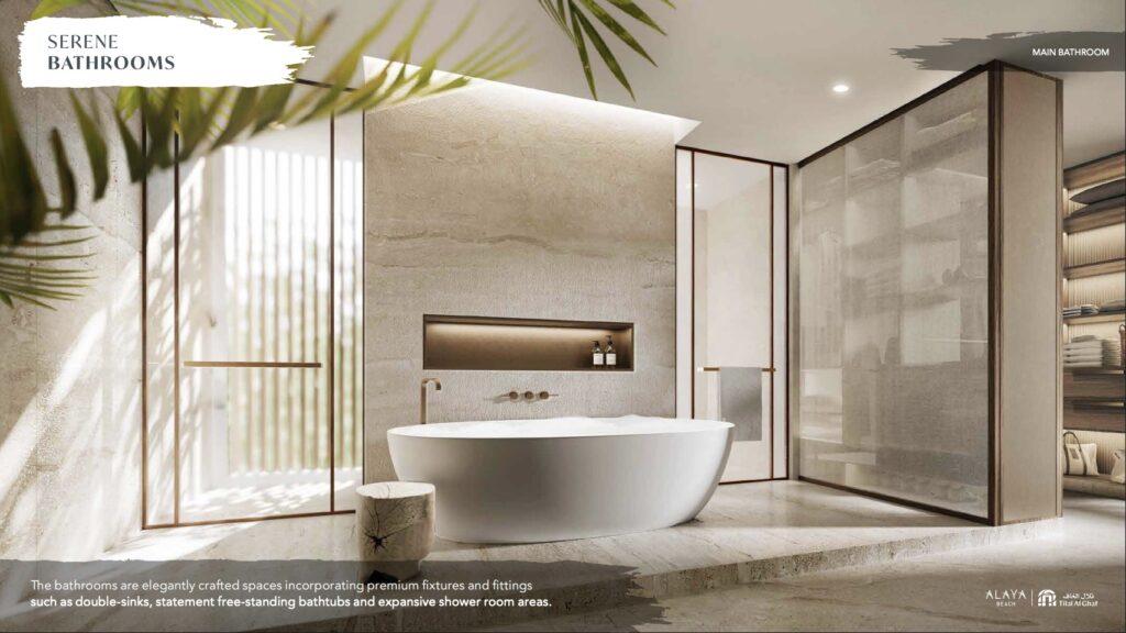 Tilal Al Ghaf | Alaya Beach Main Bathroom Tilal Al Ghaf | Alaya Beach Main Bathroom