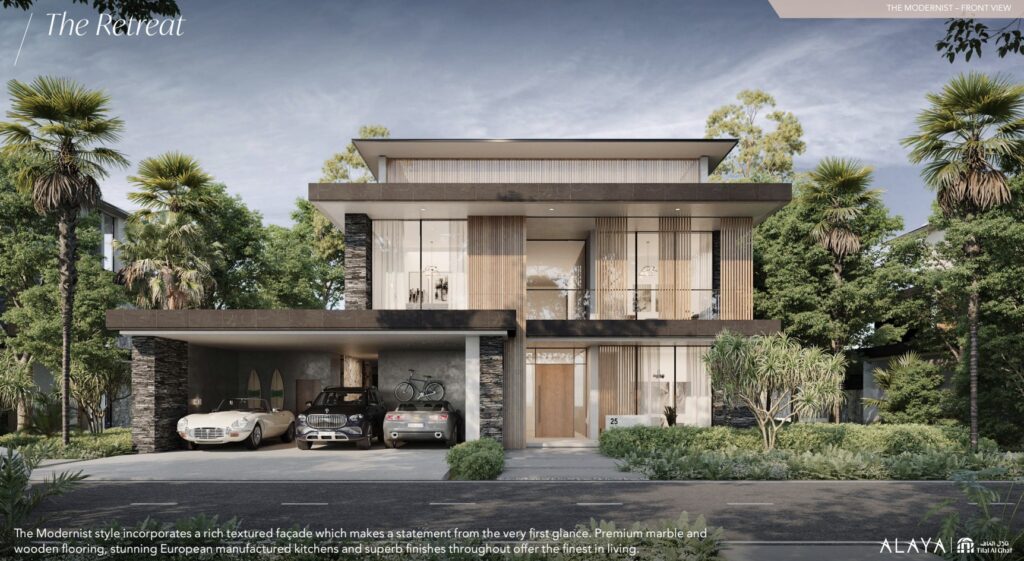 Tilal Al Ghaf | Alaya | The Retreat - The Modernist Front View
