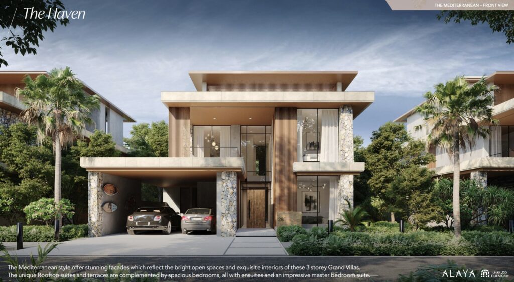 Tilal Al Ghaf | Alaya | The Haven - The Mediterranean Front View