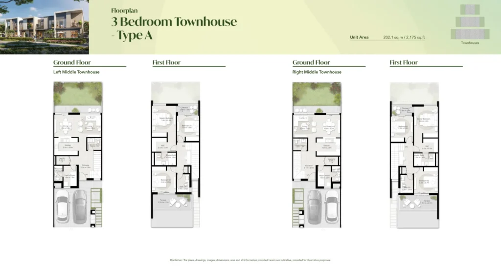 Tilal Al Ghaf | Aura 3 Bedroom Townhouse Type A Tilal Al Ghaf | Aura 3 Bedroom Townhouse Type A