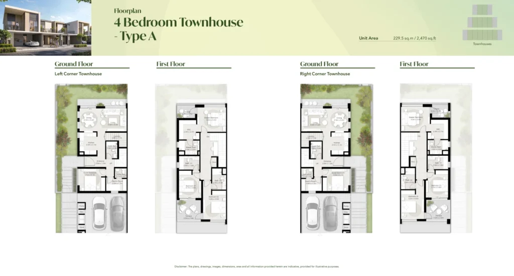Tilal Al Ghaf | Aura 4 Bedroom Townhouse Type A Tilal Al Ghaf | Aura 4 Bedroom Townhouse Type A