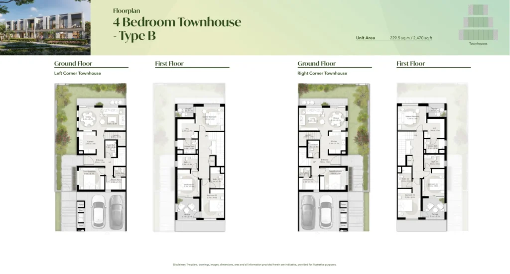 Tilal Al Ghaf | Aura 4 Bedroom Townhouse Type B Tilal Al Ghaf | Aura 4 Bedroom Townhouse Type B