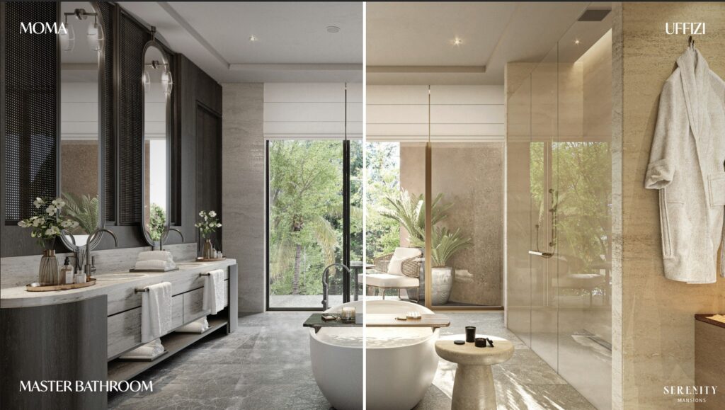 Tilal Al Ghaf | Waterfront Serenity Mansions Master Bathroom Tilal Al Ghaf | Waterfront Serenity Mansions Master Bathroom