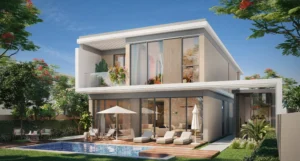 Tilal Al Ghaf | Harmony 4 Bedroom Villa + Garden Suite Rear View