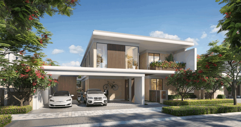 Tilal Al Ghaf | Harmony 5 Bedroom Villa + Garden Suite Front View